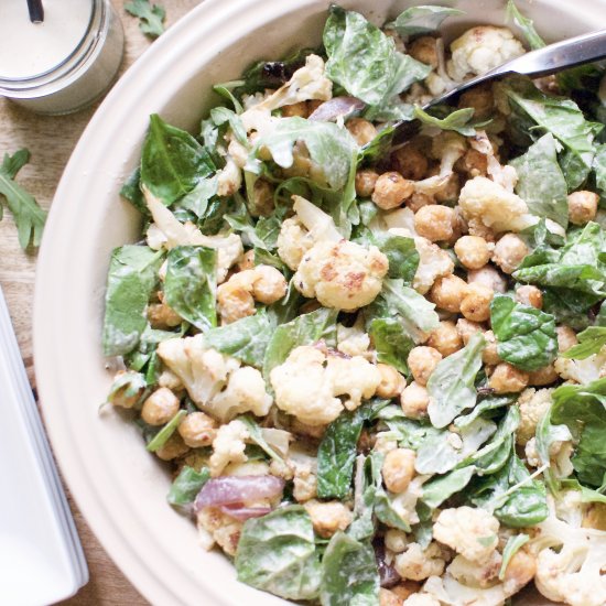 roasted cauliflower salad