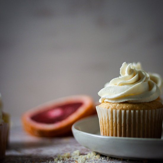 Blood orange cupcakes