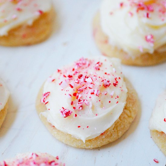 Peppermint sugar cookies