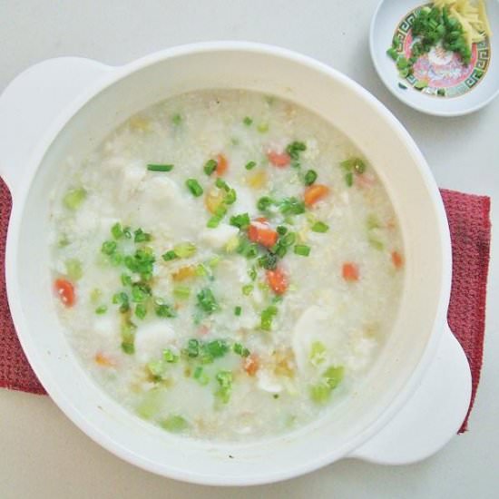 Veggies Fish Rice Porridge Congee