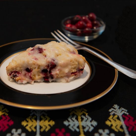 Glazed Cranberry Orange Scones