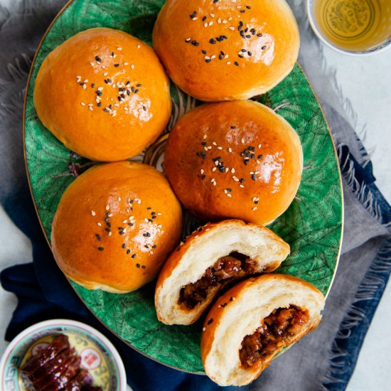 baked char siu bao