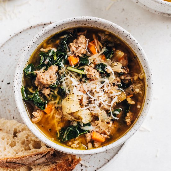 Kale Soup with Sausage