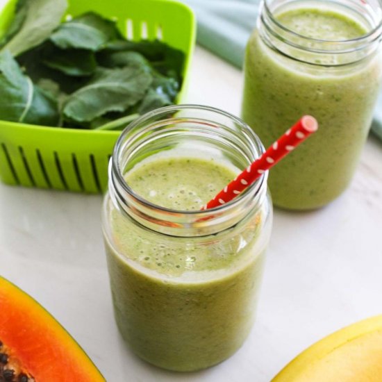 Kale Papaya Smoothie