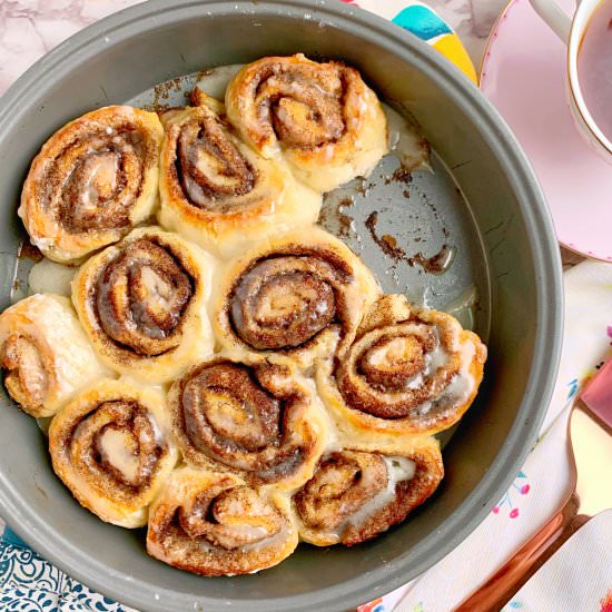 2 Ingredient Dough Cinnamon Rolls