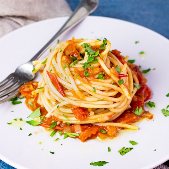 Speedy Fresh Tomato Spaghetti