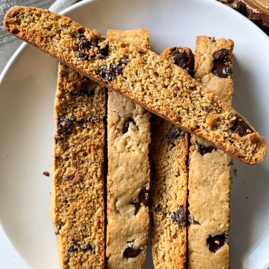 Gluten Free Chocolate Chip Biscotti