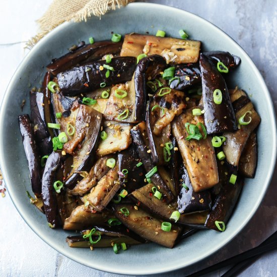 Garlic and Chilli Aubergine