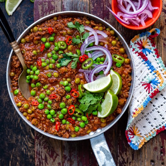 Beef Keema with Peas