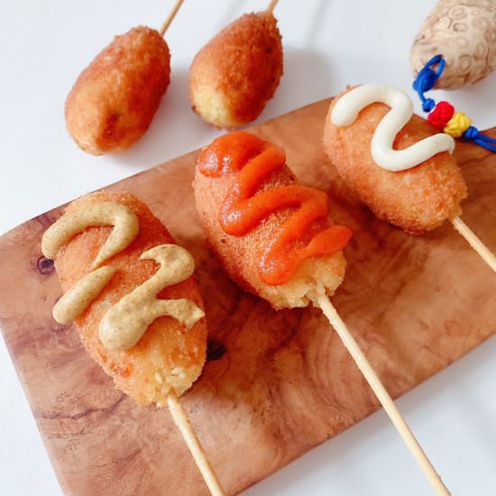 Korean Shrimp And Rice Corn Dog