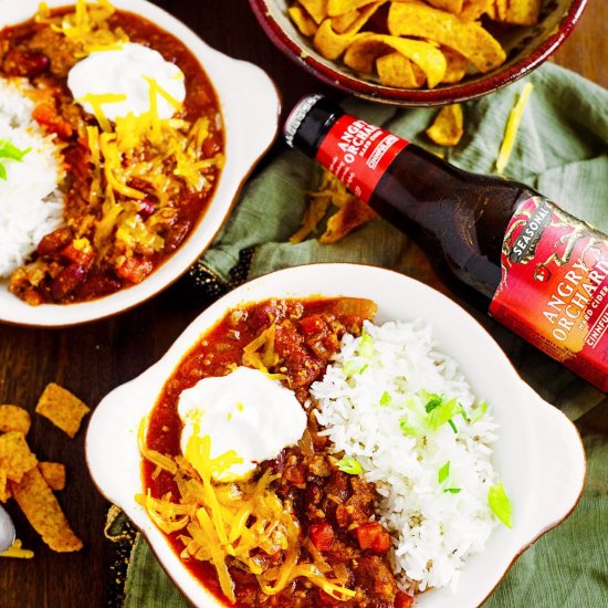 Smoky Hard Cider Chili