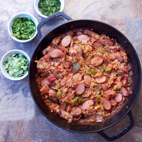 Cajun Sausage-Rice Skillet