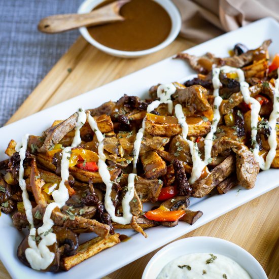 Beef and Mushroom Poutine