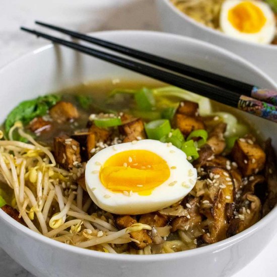 Ramen with Shiitake miso broth