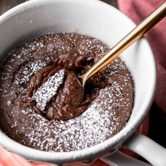 Nutella Lava Mug Cake