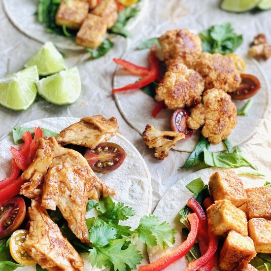 How To Make Vegan Tacos Three Ways