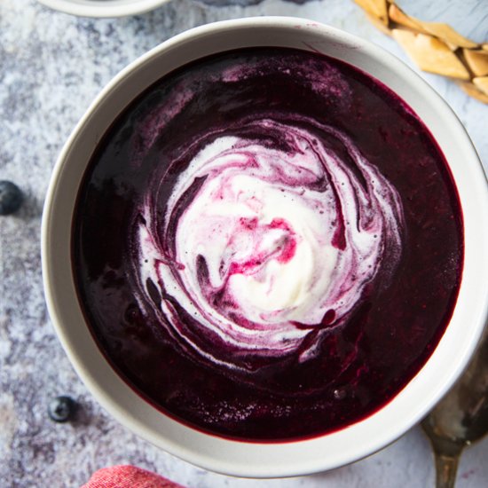 Swedish Blueberry Soup