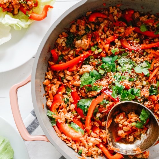 Spicy Chicken Lettuce Wraps