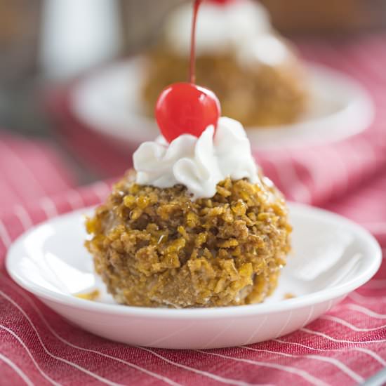 Easy “fried” ice cream