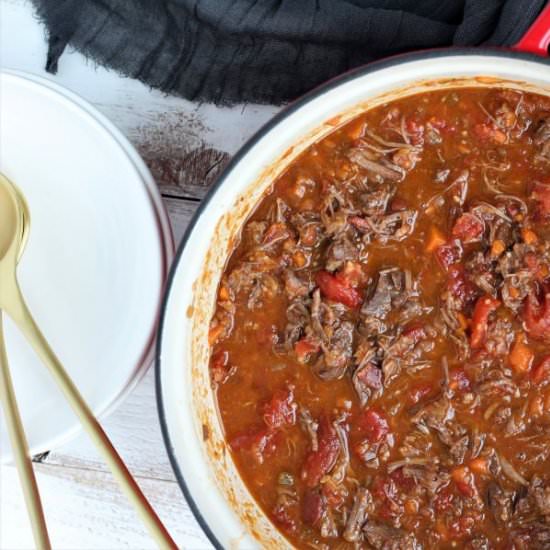 Short Rib Ragu with Bacon & Kale