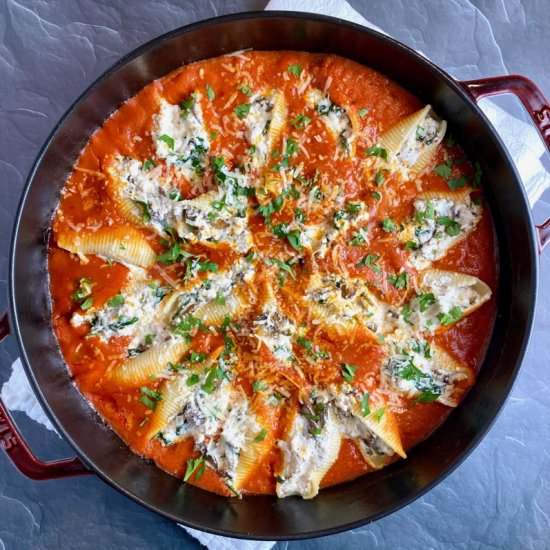 Skillet Stuffed Shells