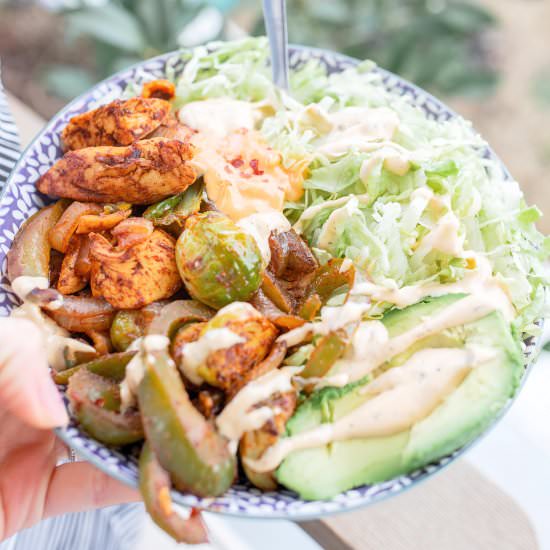 Chicken Fajita Salad Bowls