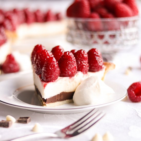 Chocolate Raspberry Cream Pie