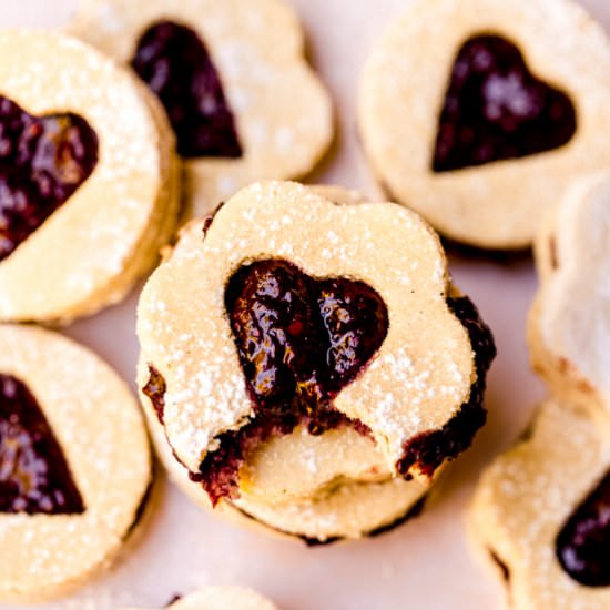 Easy Healthy Linzer Cookies