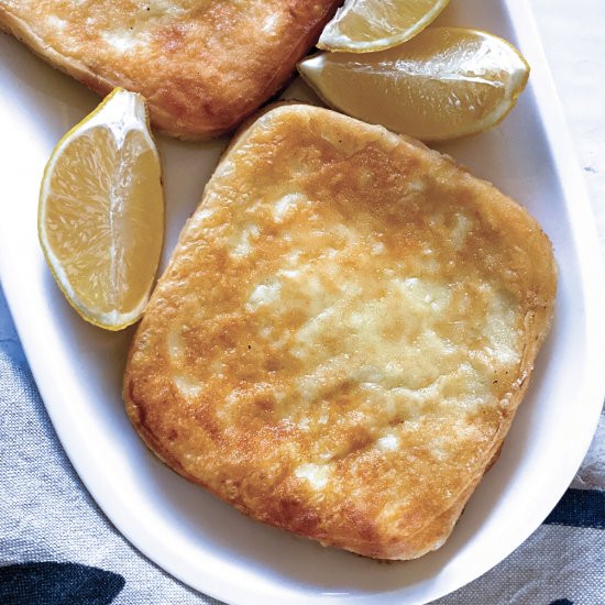 Saganaki-Greek Fried Cheese