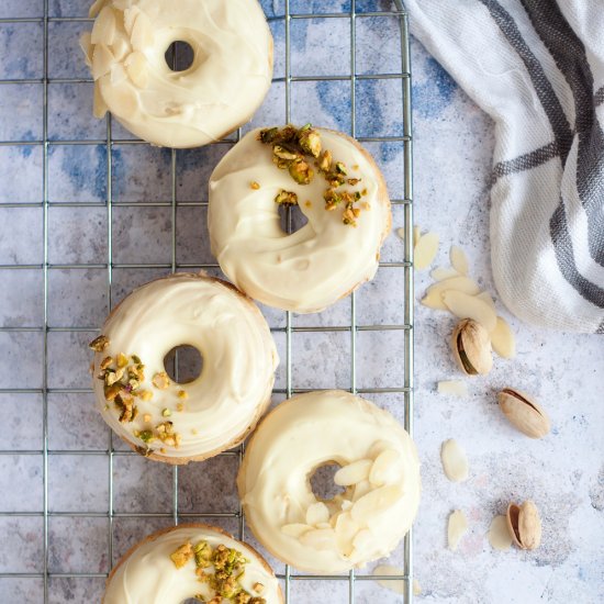 White Chocolate Ricotta Donuts