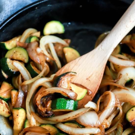 Sauteed Zucchini and Onions