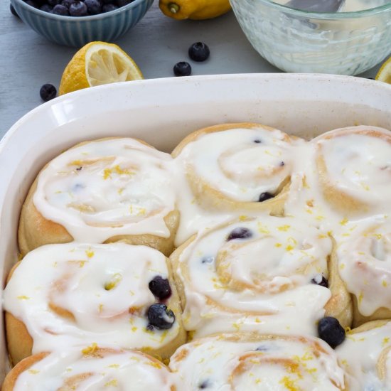 Blueberry-Lemon Sweet Rolls