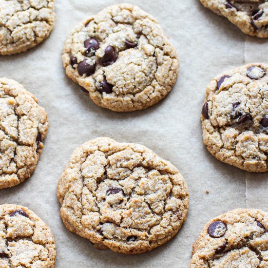 Whole Wheat Chocolate Chip Cookies