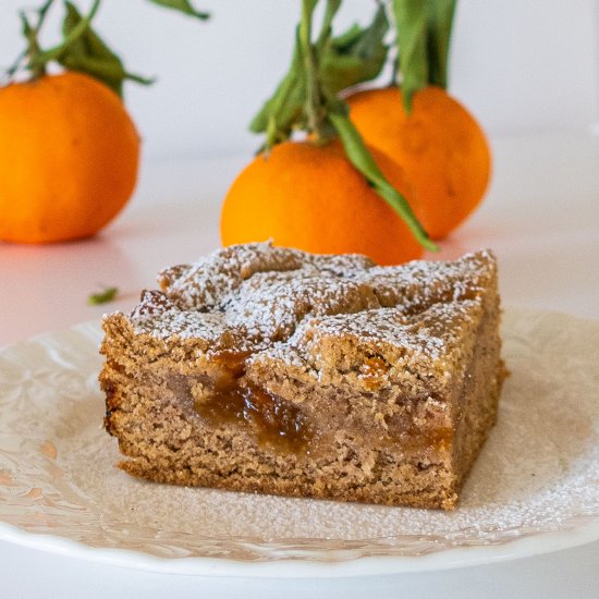 Gluten-Free Apricot Linzer Squares