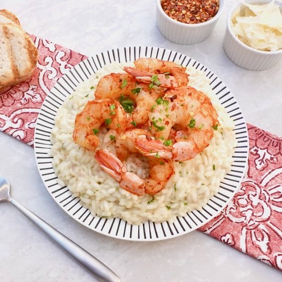 Roasted Shrimp Risotto