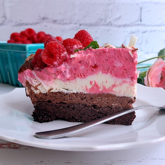 Chocolate Raspberry Mousse Cake