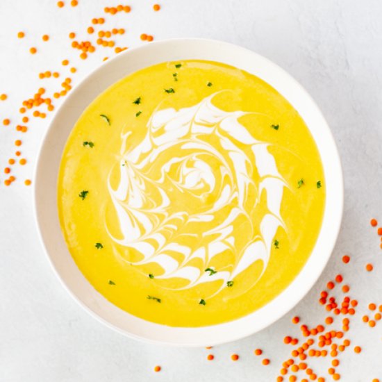 Instant Pot Coconut Lentil Soup