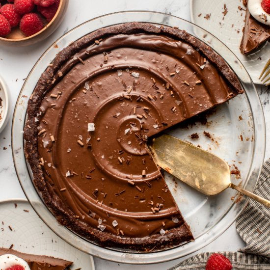 No-Bake Vegan Chocolate Tart