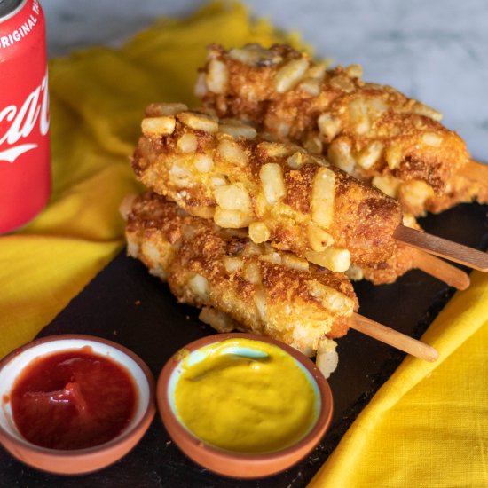 Vegan French Fry Corn Dogs