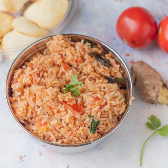 South-Indian tomato rice