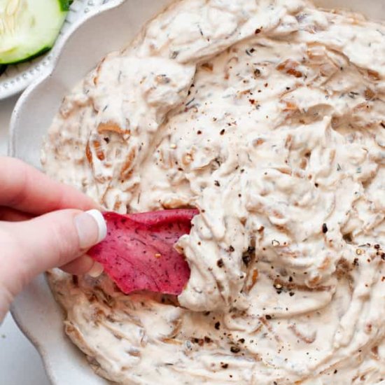 Healthy French Onion Dip