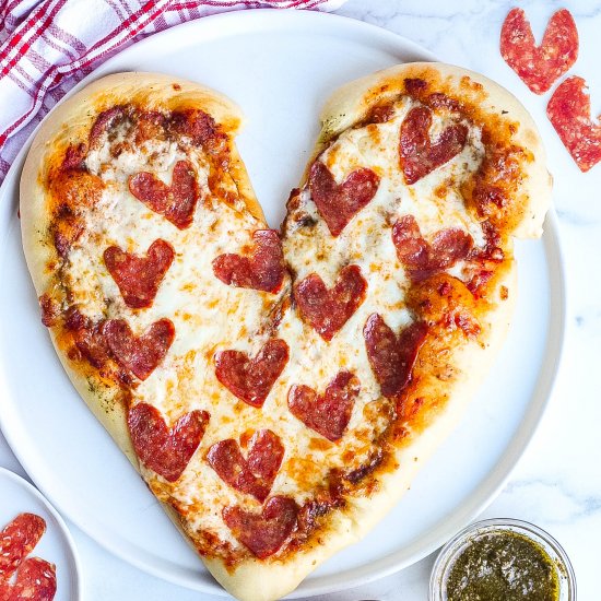 Heart Shaped Pizza