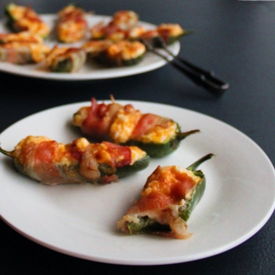 Bacon wrapped Jalapeño Poppers