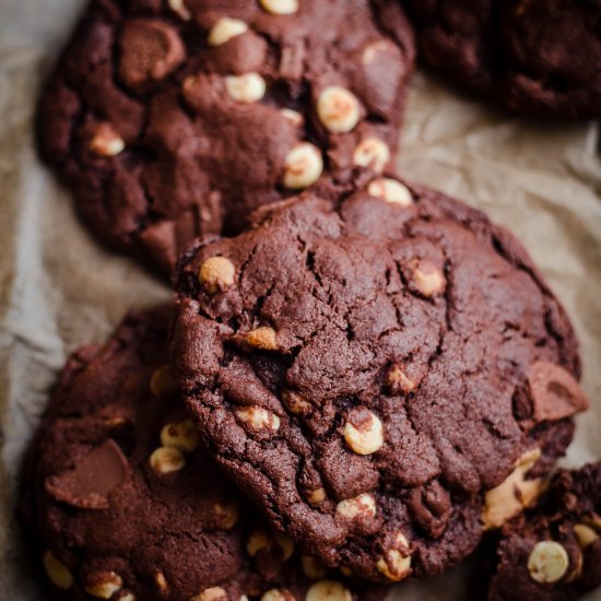 Triple Chocolate Cookies