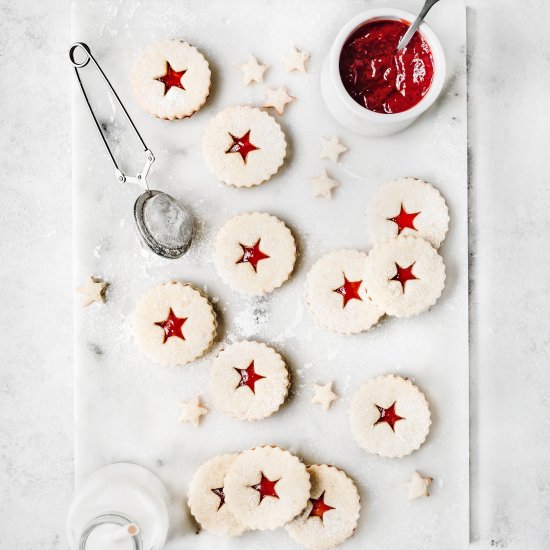 Linzer cookies