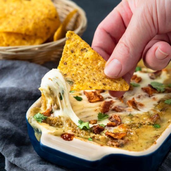 Baked Bacon Cheese Chile Dip