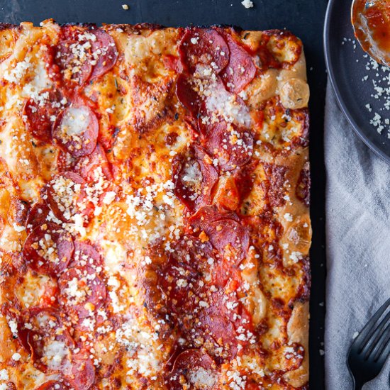 Detroit Style Pan Pizza