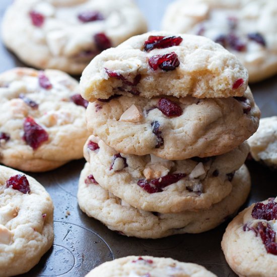 White Chocolate & Cranberry Cookies