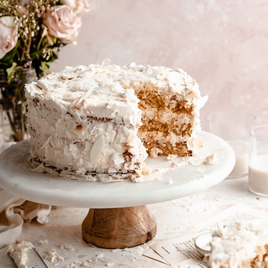 Vegan Coconut Cake (Gluten Free)