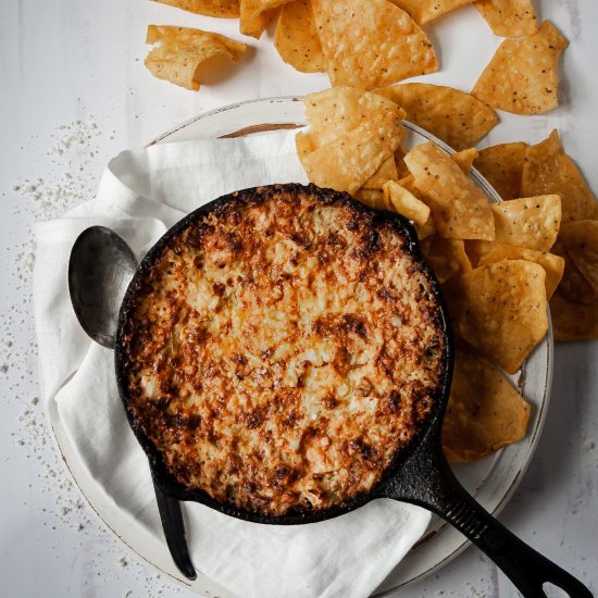 Artichoke and hearts of palm dip